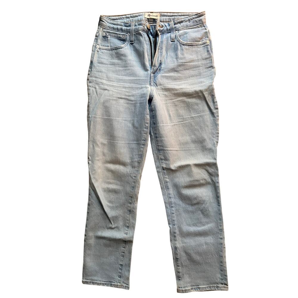 Madewell Perfect Vintage Jeans Women’s 27 High Rise Straight Light Wash - Picture 1 of 3